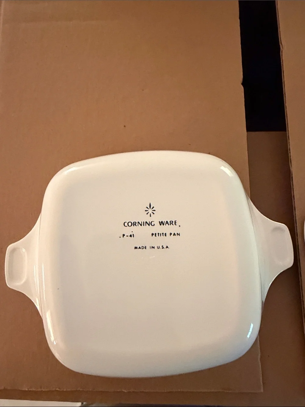 Corningware White Ceramic Baking Dishes with Blue Floral Accents (Pair)
